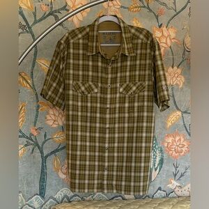 Kuhl Men's Brown Plaid Button Down Shirt